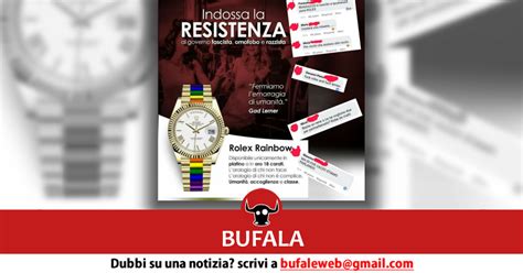 rolex rainbow indossa la resistenza